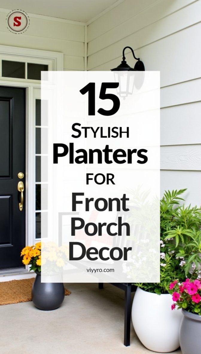Planters For Front Porch Decor