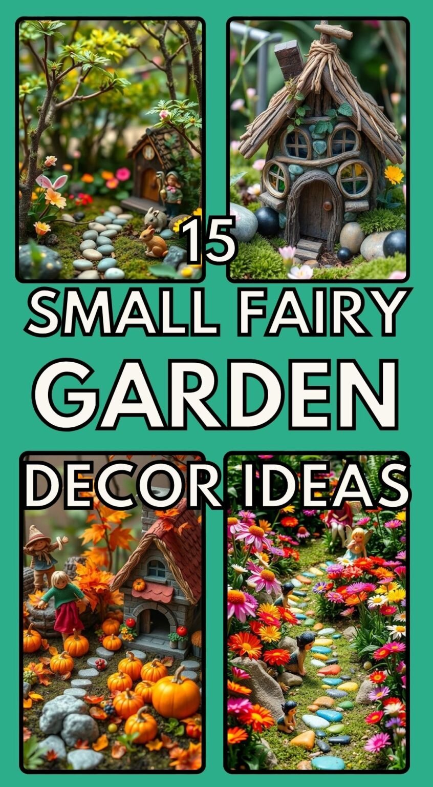 15 Small Fairy Garden Decor Ideas to Spark Your Imagination