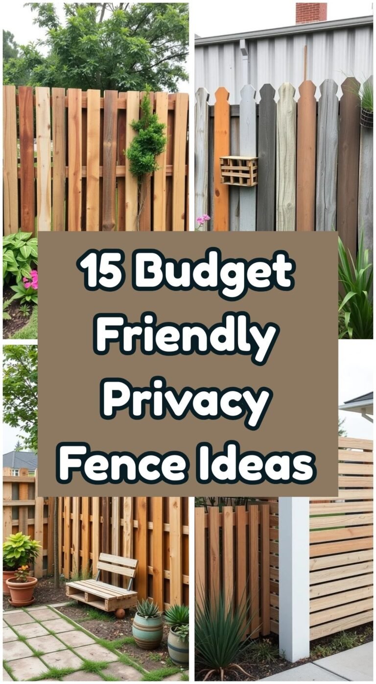 15 Cheap Privacy Fence Ideas for Your Backyard