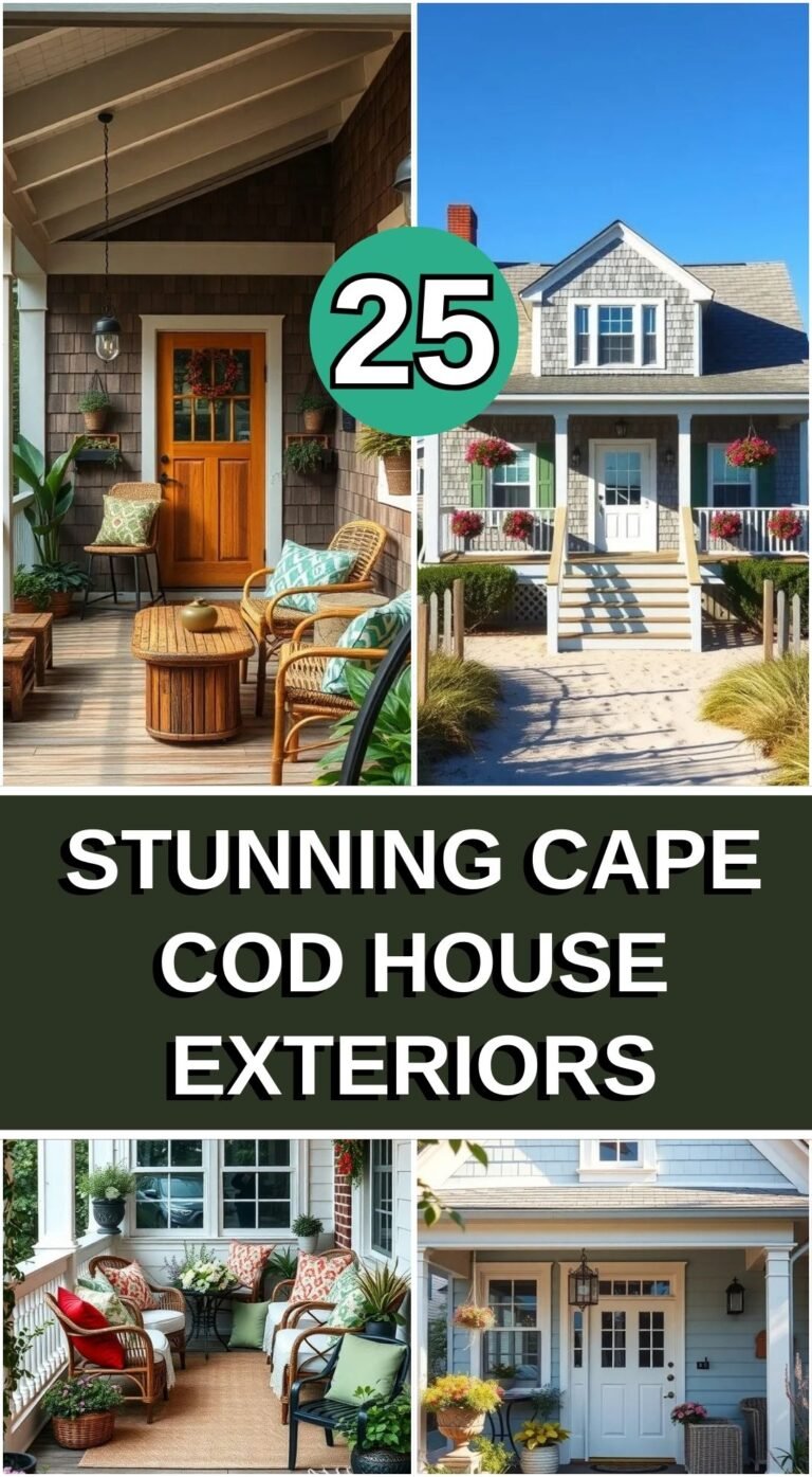 25 Stunning Cape Cod House Exterior with Porch Designs