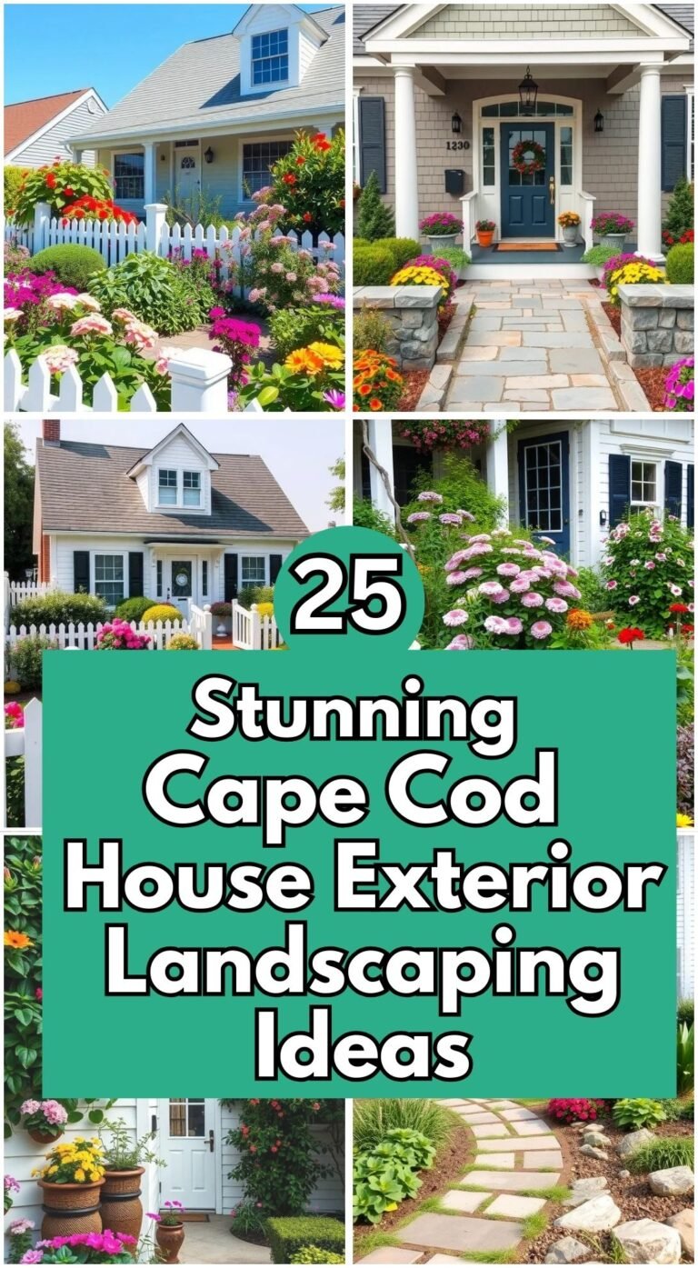 25 Stunning Cape Cod House Exterior Landscaping Ideas