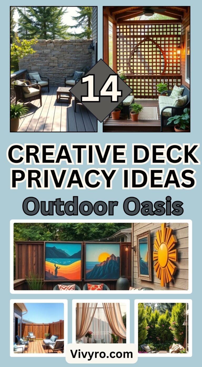 14 Creative Deck Privacy Ideas for Your Outdoor Oasis