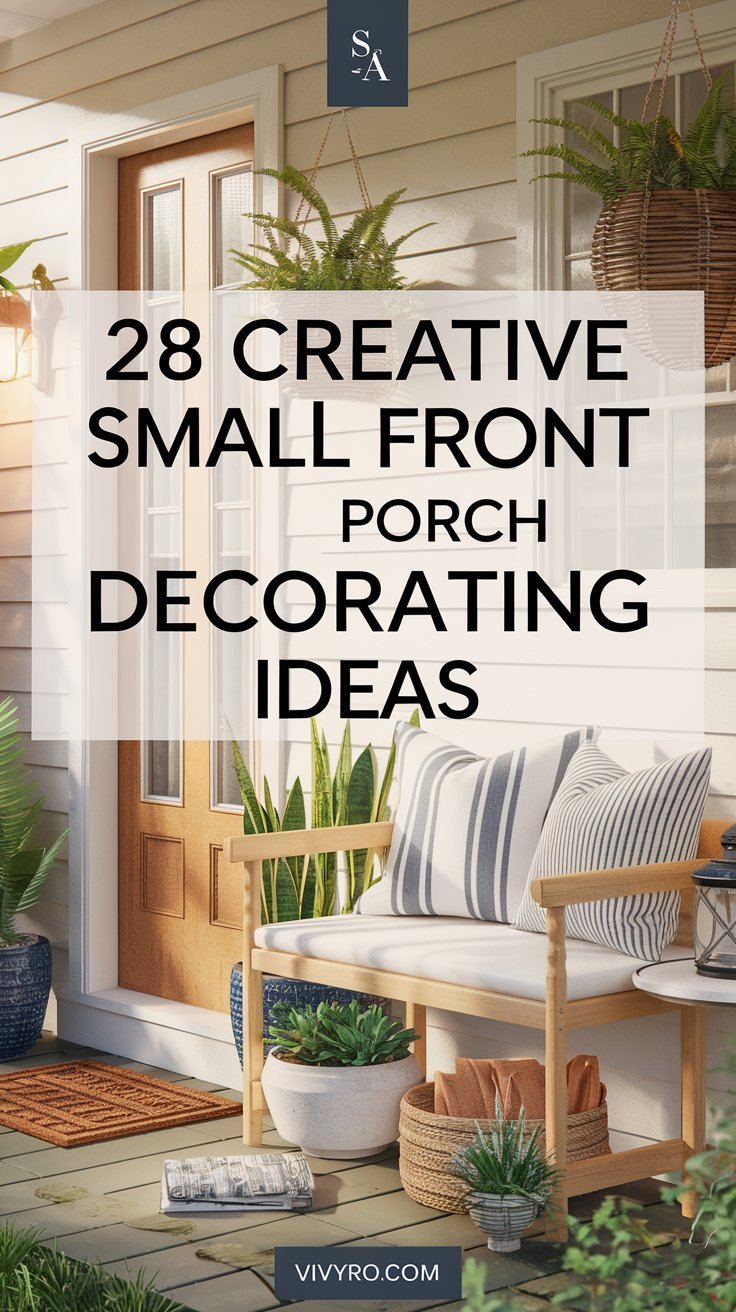 28 Creative Small Front Porch Decorating Ideas You’ll Love