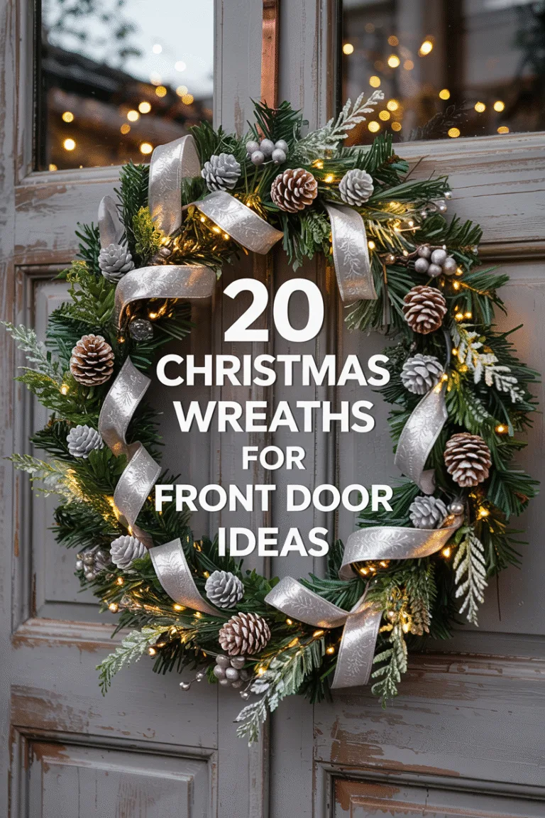 Christmas Wreaths for Front Door Ideas