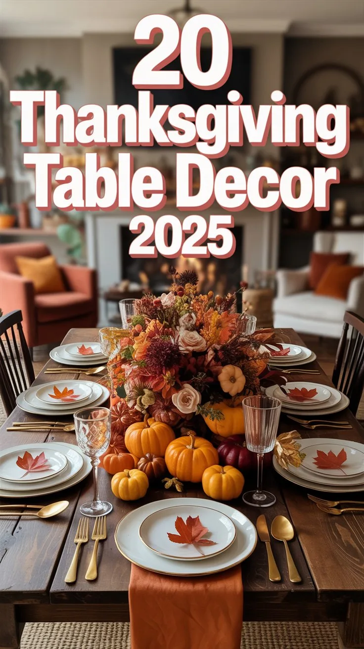 20 Thanksgiving Table Decor Ideas 2025