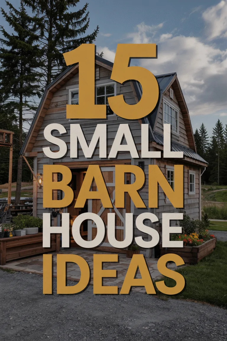Small Barn House Ideas