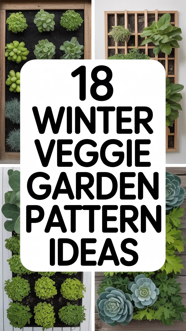 Winter Veggie Garden Pattern Ideas