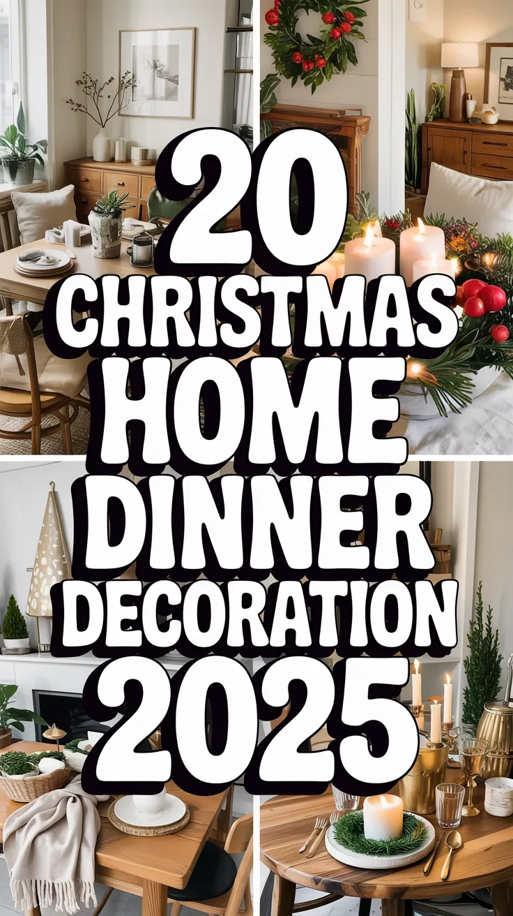 Family Home Christmas Dinner Decoration