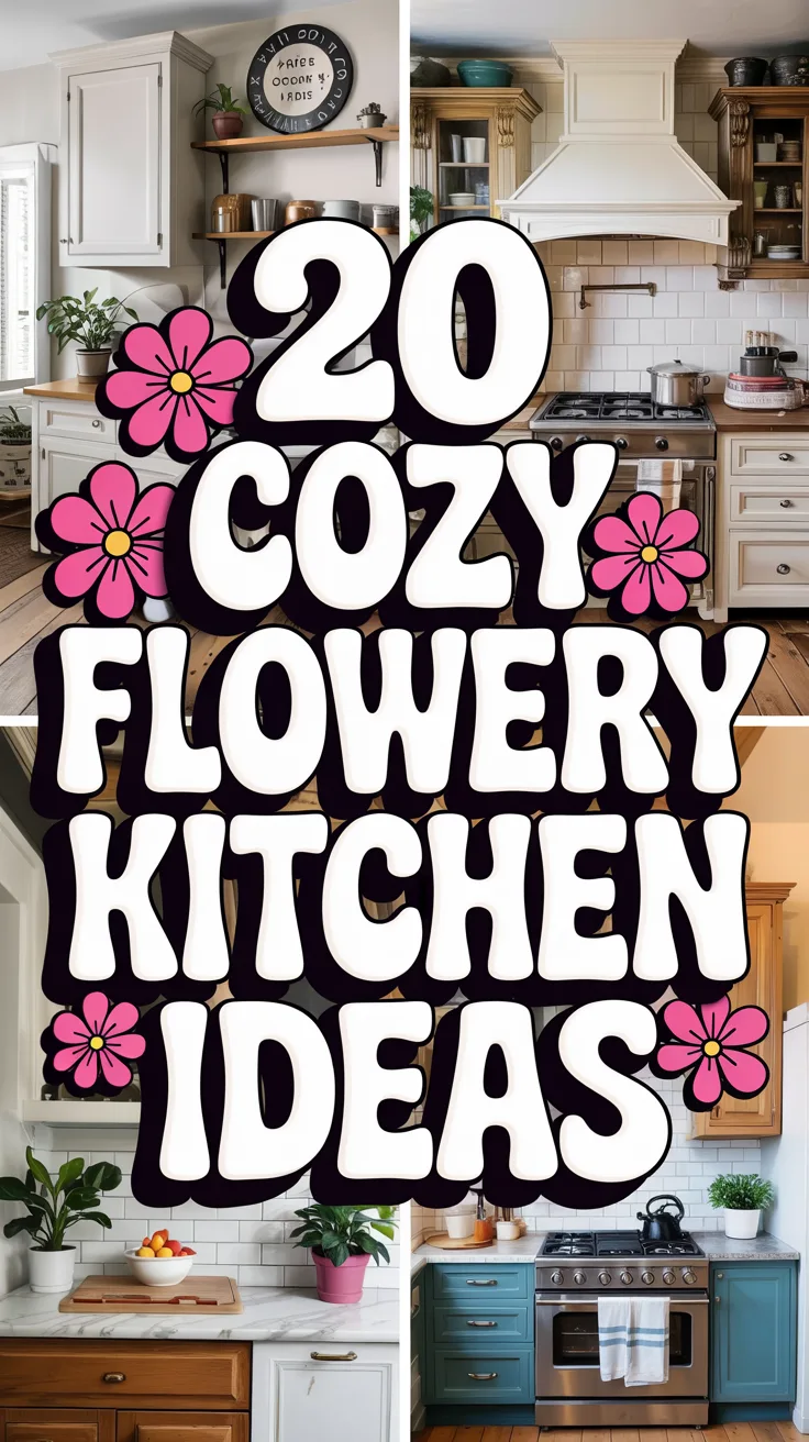 Cozy Flowery Kitchen Ideas