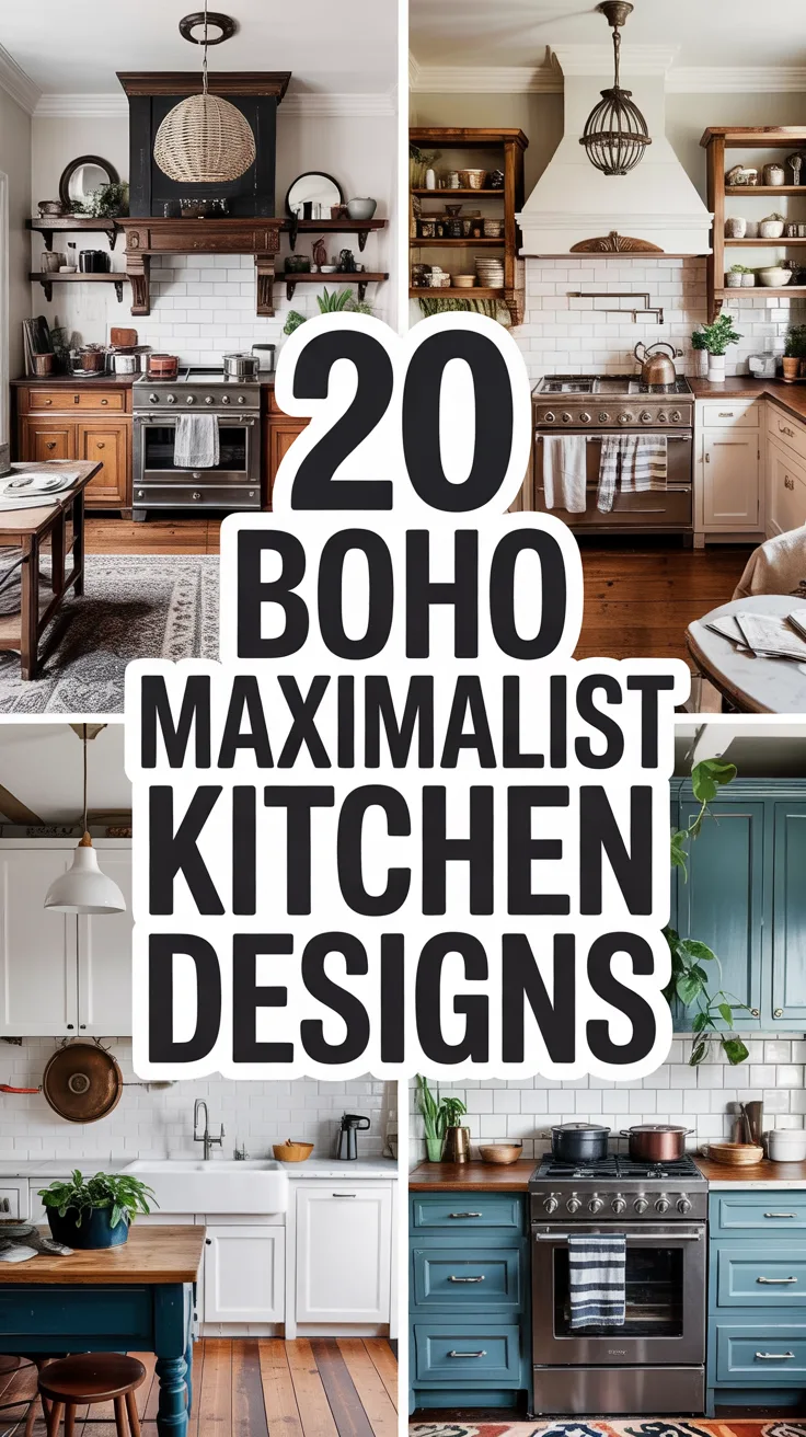 Boho Maximalist Kitchen Designs