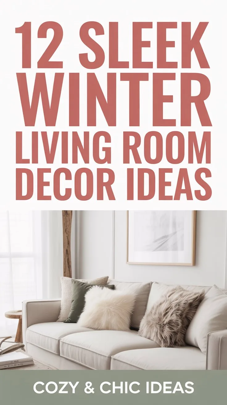 Sleek Winter Living Room Decor Ideas