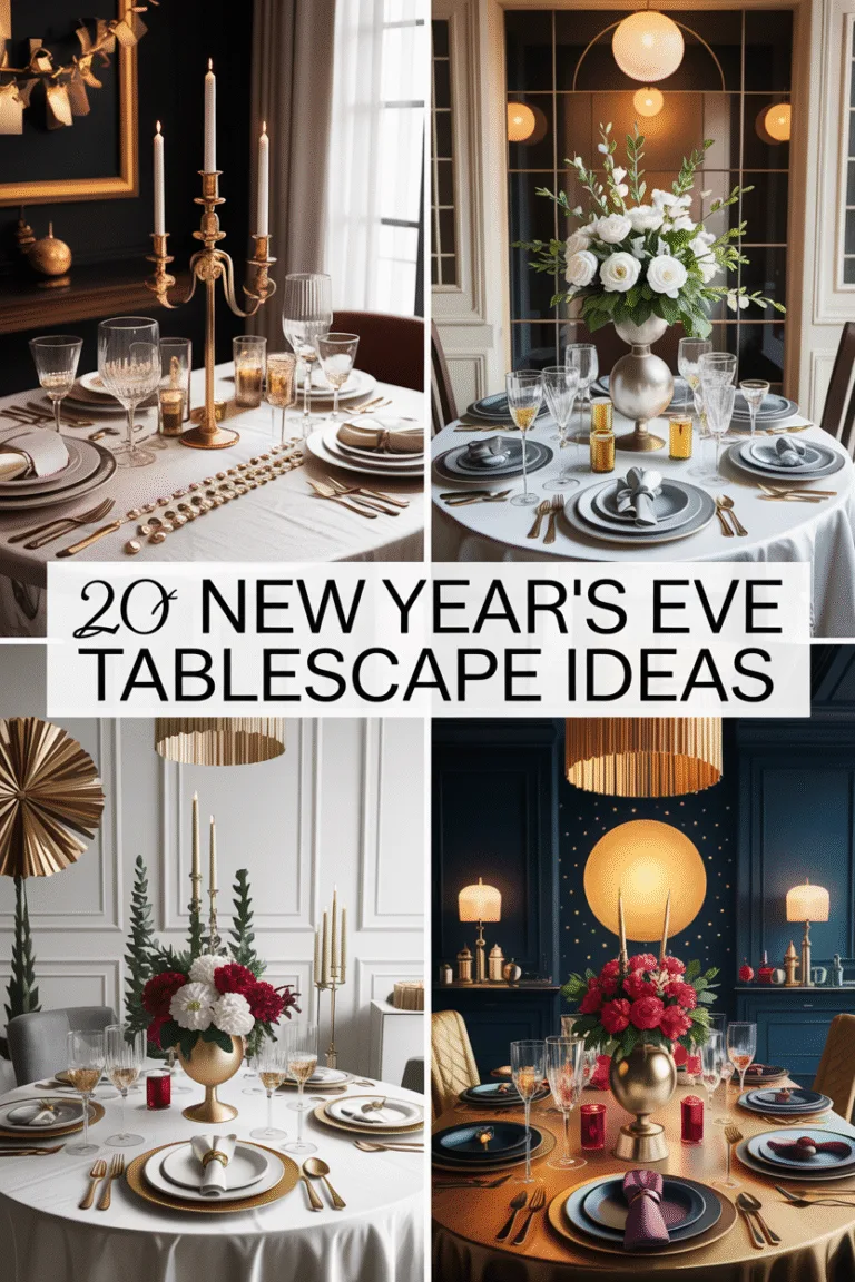 20 New Year’s Eve Tablescape Ideas