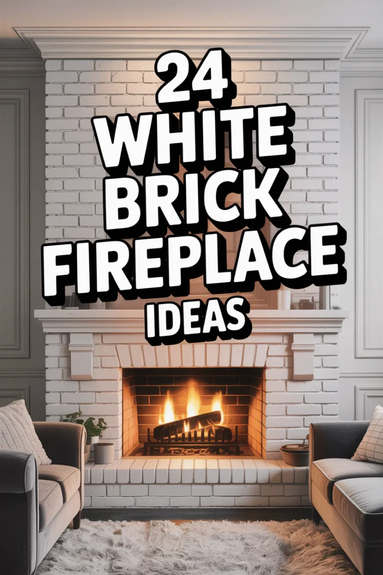 White Brick Fireplace Ideas
