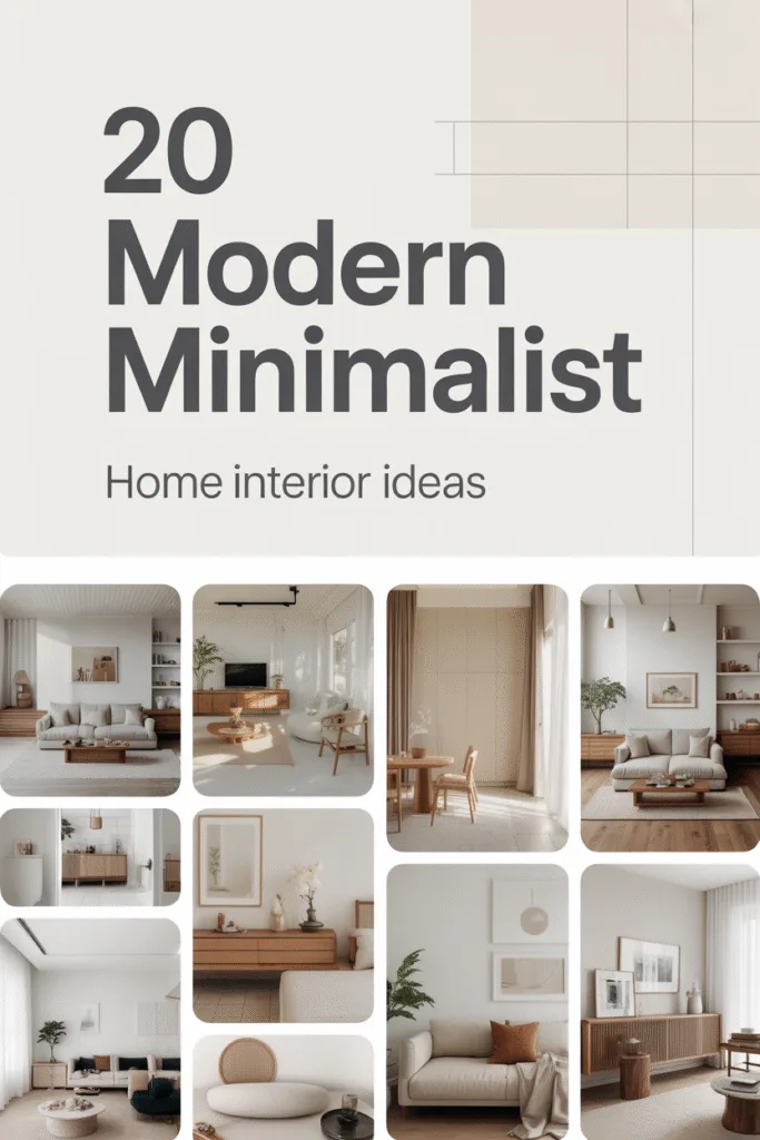 20 Modern Minimalist Home Interior Ideas