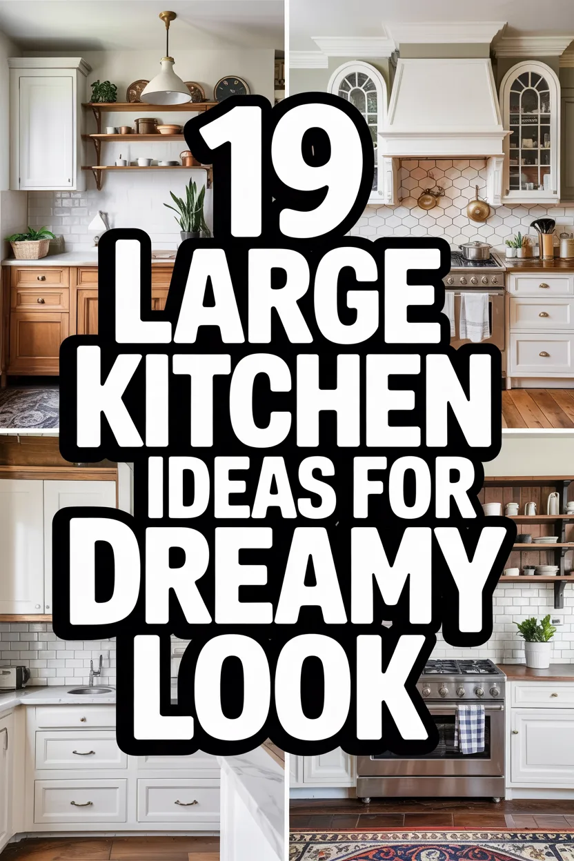 Large Kitchen Ideas For Dreamy Look