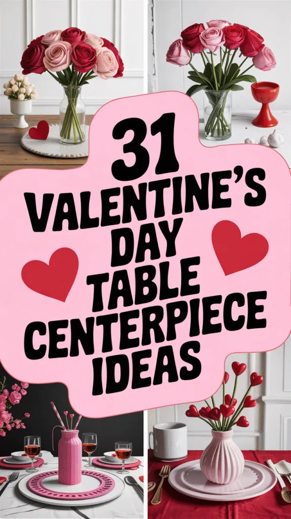 31 Valentine’s Day Table Centerpiece Ideas